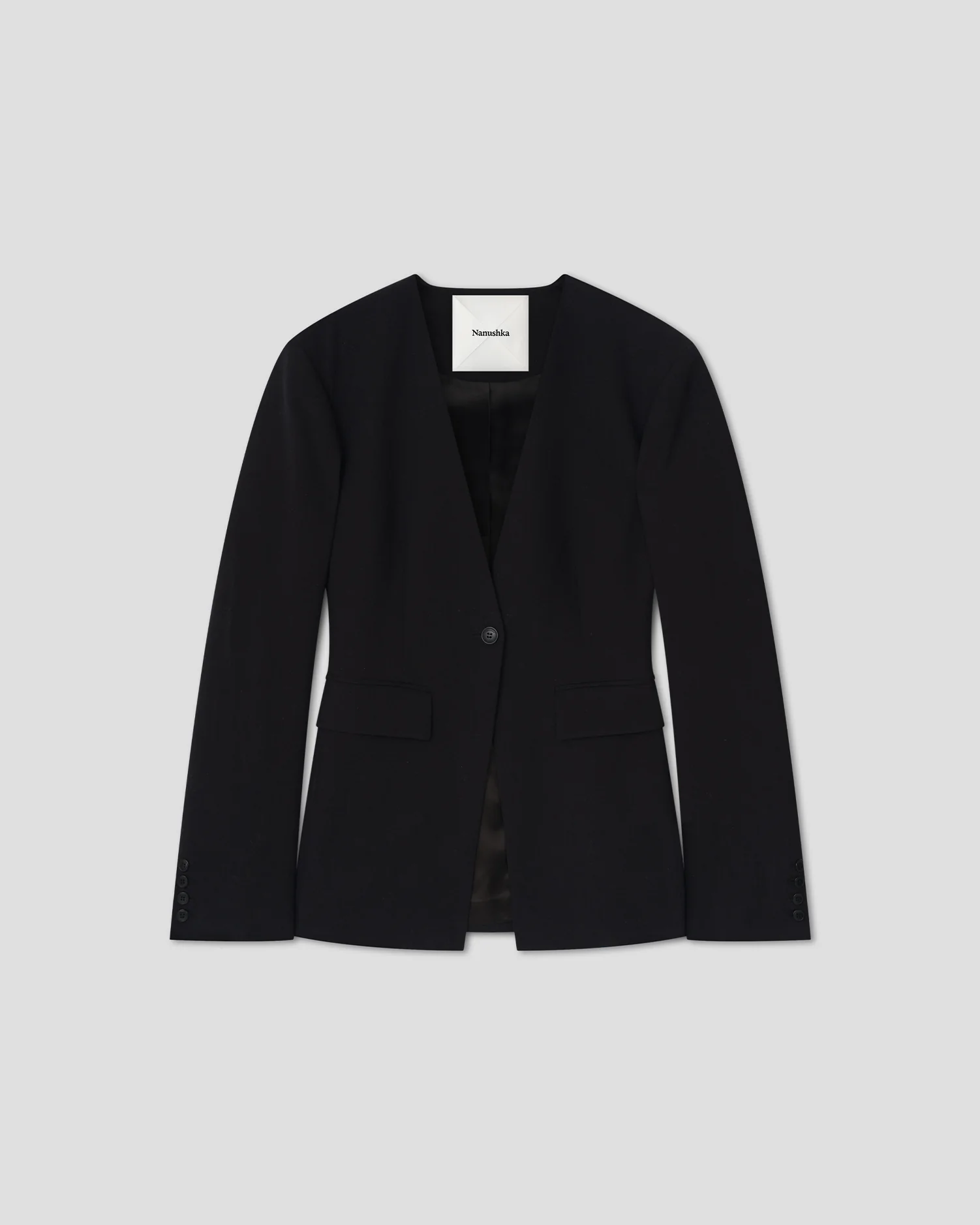 Image of Porset - Collarless blazer