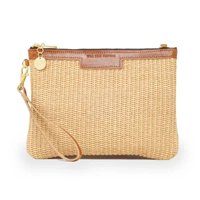 DIANA 2 in 1 CLUTCH in Raffia