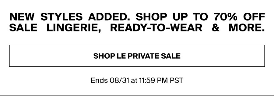 New Styles Added - Shop Le Private Sale