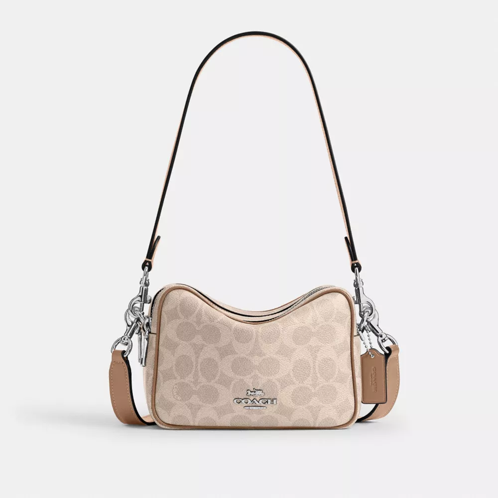 Mini Carey Crossbody Bag In Signature Canvas