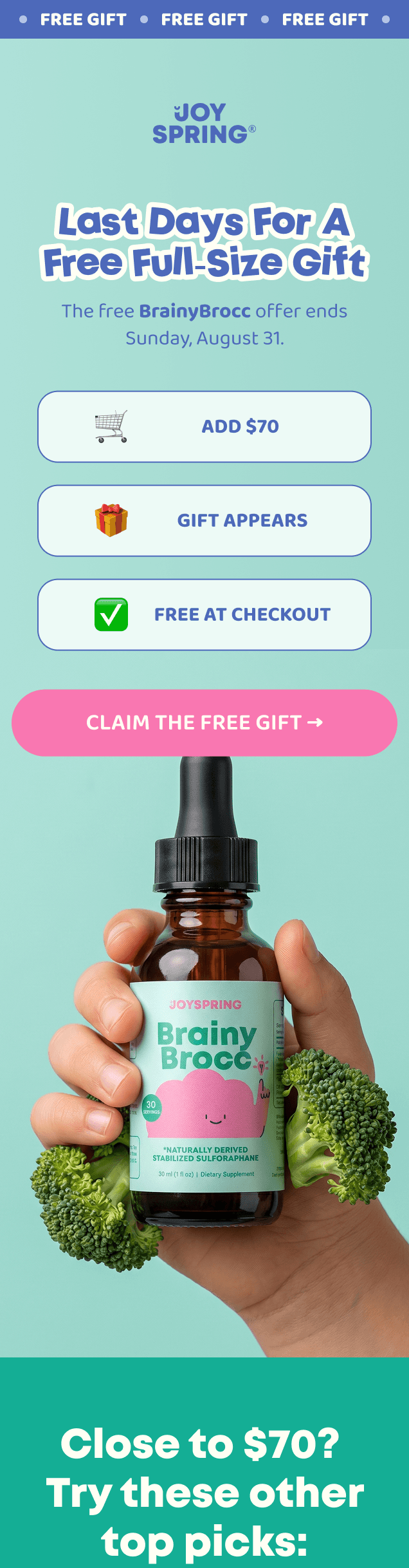 Last Days For A Free Full-Size Gift