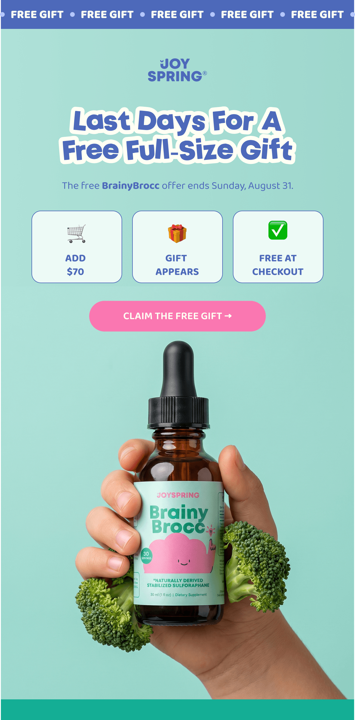 Last Days For A Free Full-Size Gift