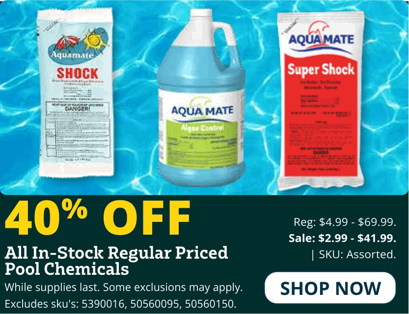 75% off pool chemicals