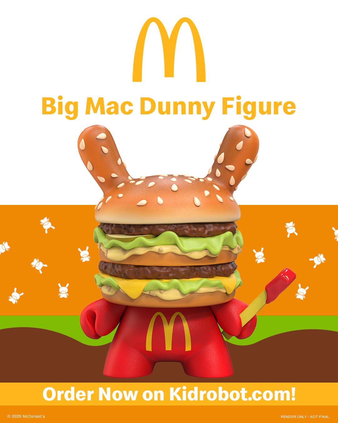 McDonald's Big Mac 8" Vinyl Dunny Art Figure (PRE-ORDER)