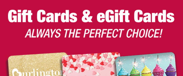 Gift cards & egift cards always the perfect choice!