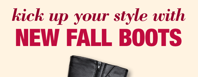 kick up your style with new fall boots