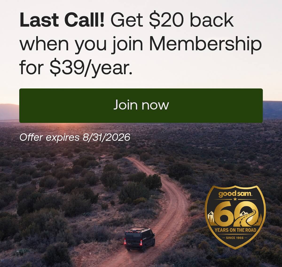 Get $20 back when you join Membership.