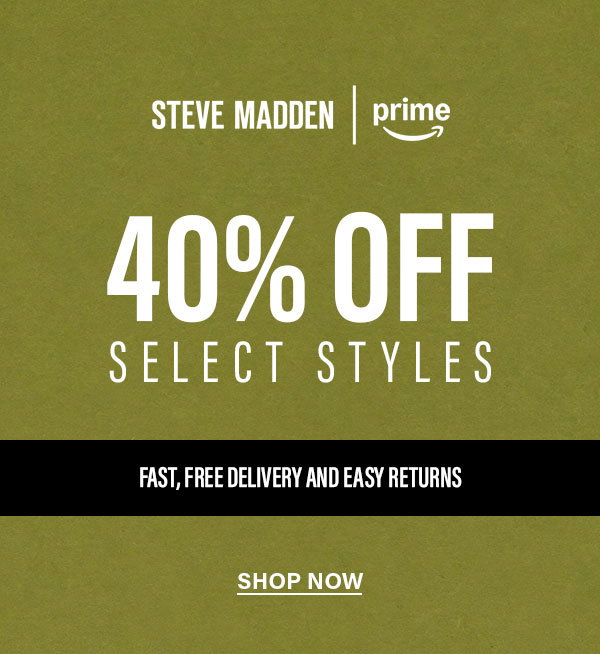 40% Off Select Styles