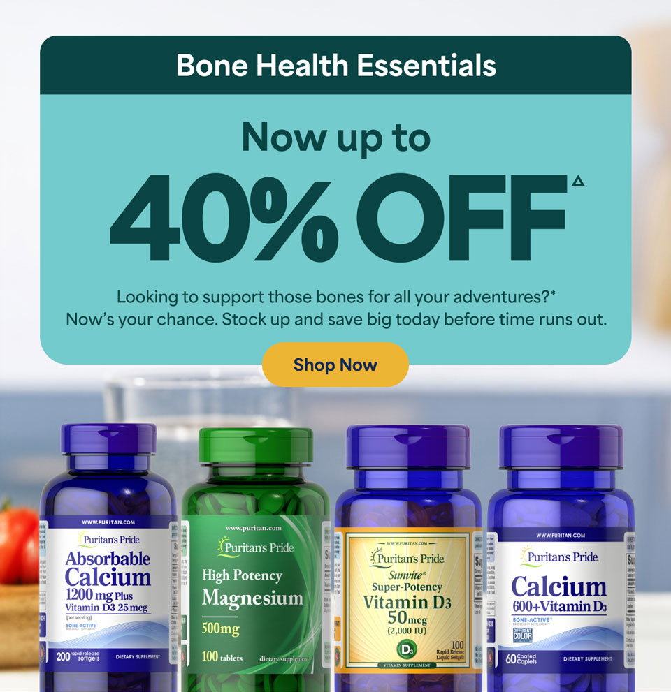 Bone Health - Up to 40% offΔ. Shop now.