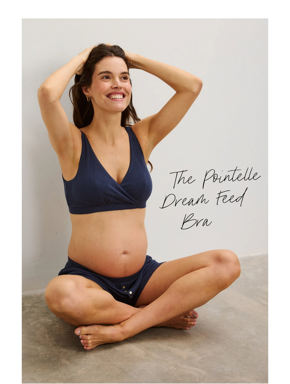 The Pointelle Dream Feed Bra