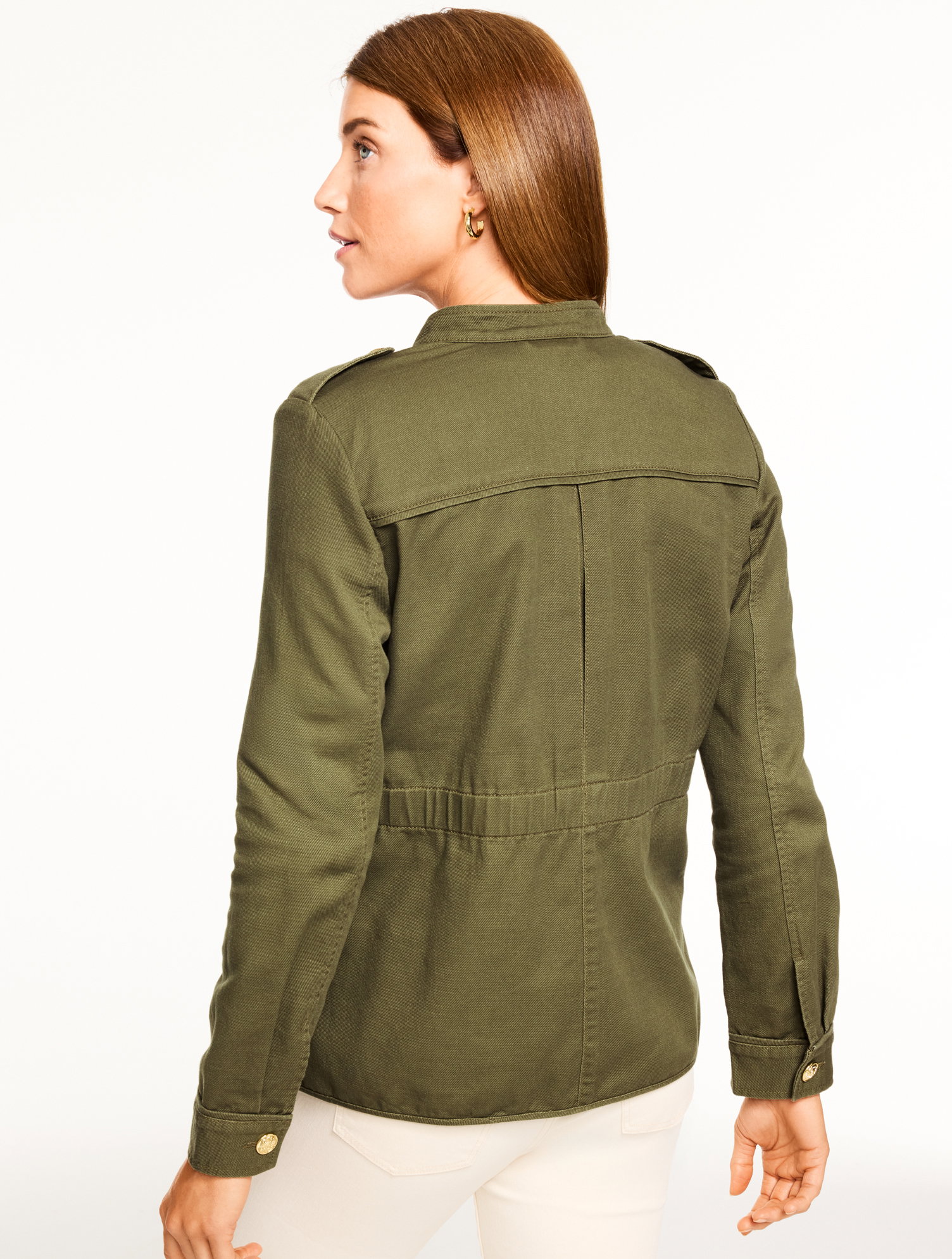 Image of Slub Twill Military Jacket