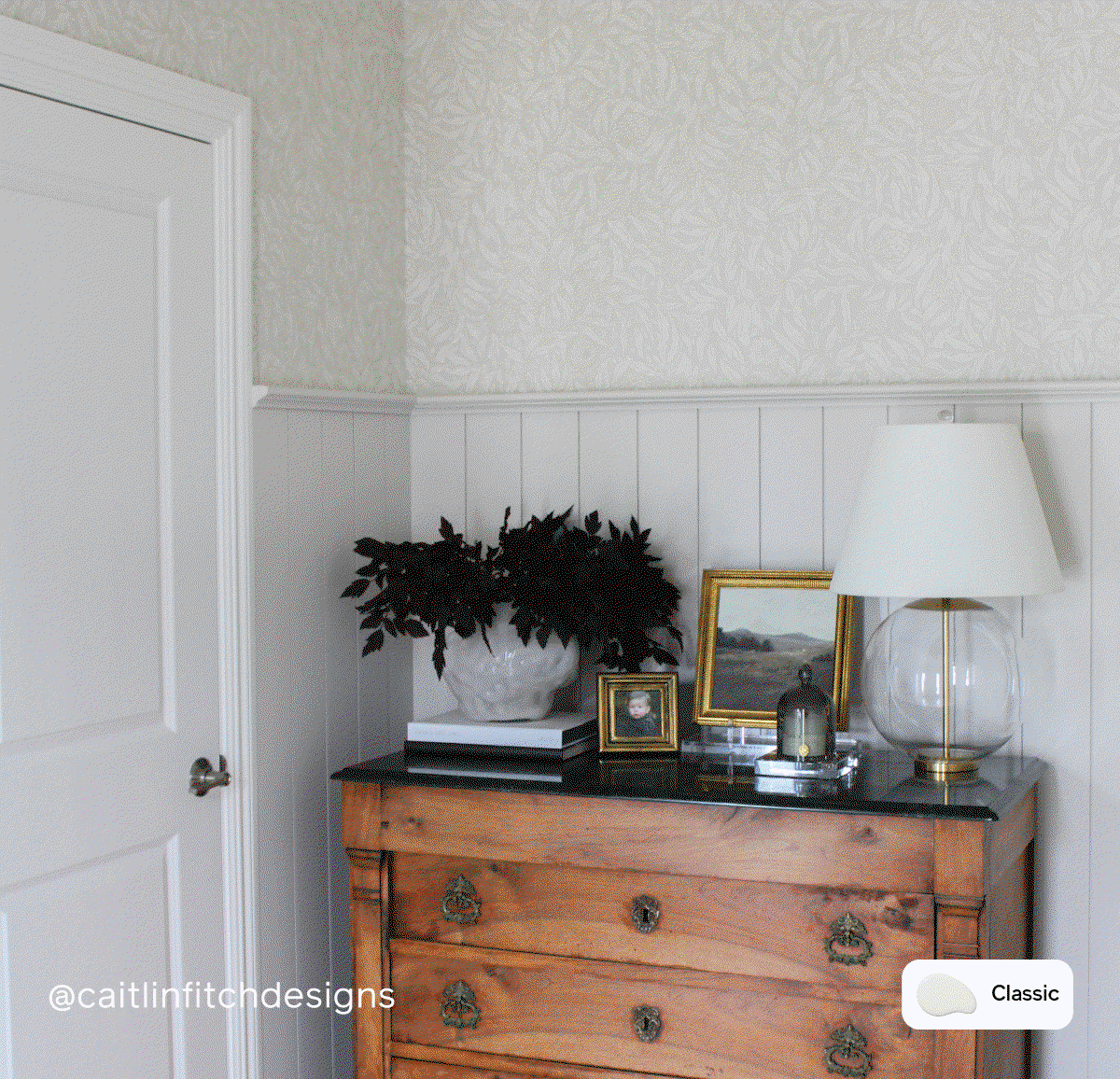 Entryway before and after featuring Classic