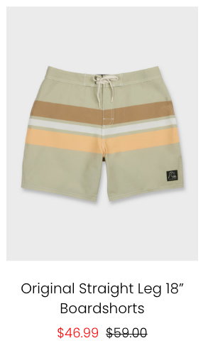 Original Straight Leg 18" Boardshorts
