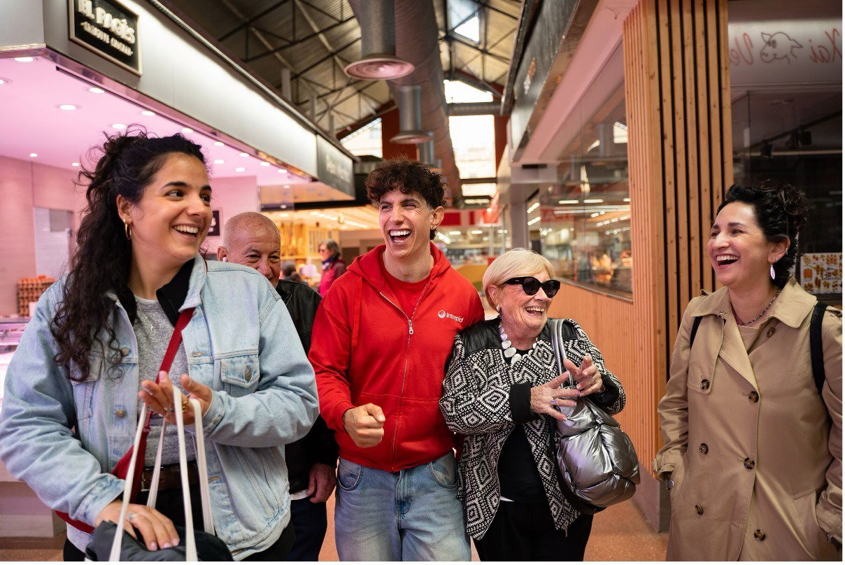 Exploring a European city with a local guide
