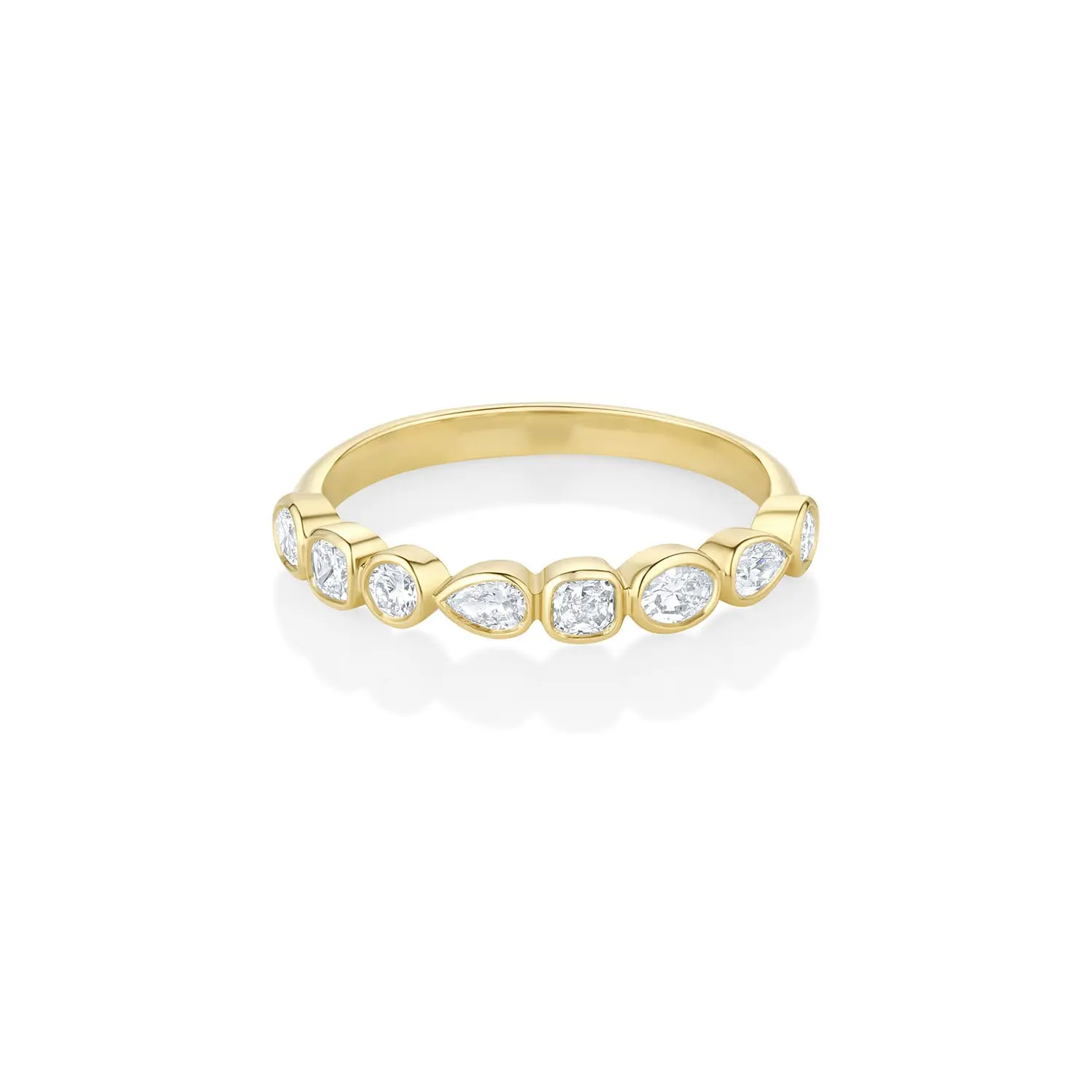 Image of White Diamond Simple Shapes Band