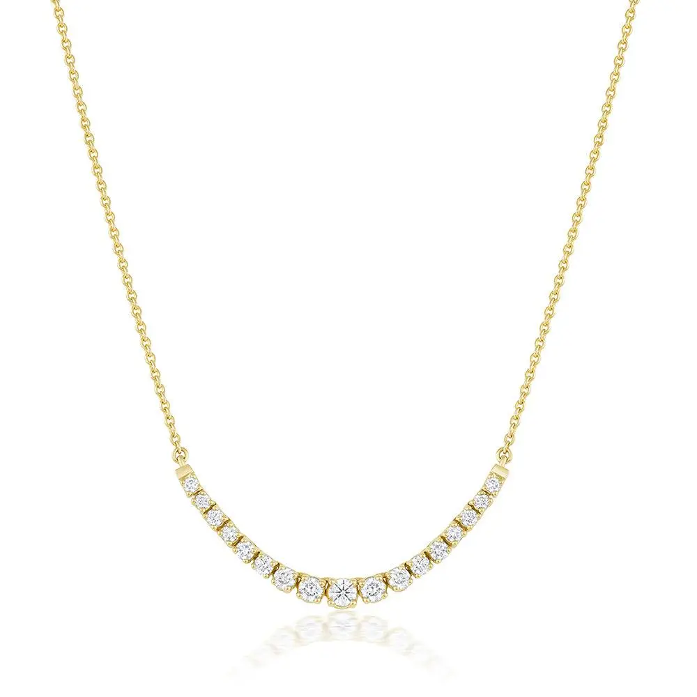 Image of Naomi White Diamond Graduated Necklace