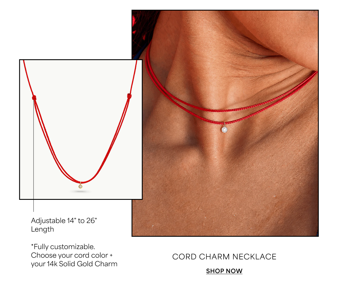 Cord Charm Necklace
