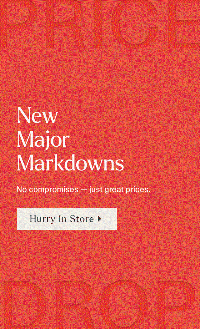 New Major Markdowns