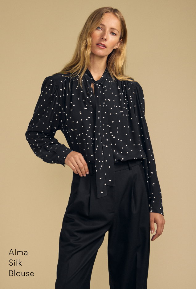 Image of model wearing Alma in Black.