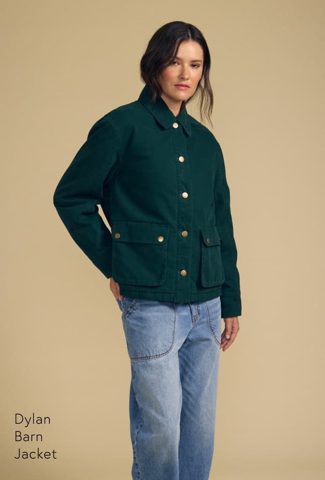 Image of model wearing Dylan in Bluegrass.