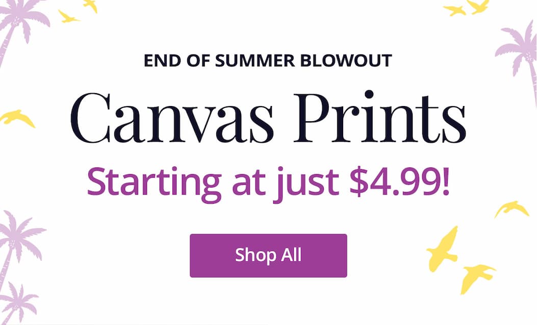 End of summer blowout! Canvas Prints starting at just $4.99! Shop All