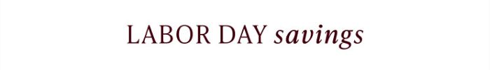 Shop Labor Day Savings