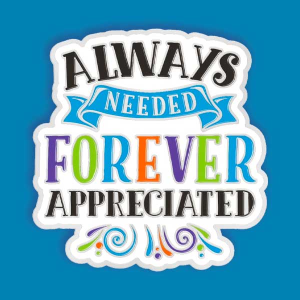 Always Needed, Forever Appreciated Lapel Pin With Presentation Card - on sale as low as $2.39