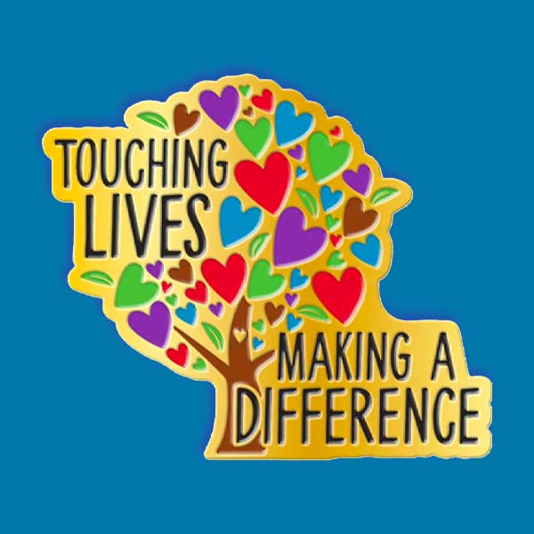 Touching Lives, Making a Difference Lapel Pin With Presentation Card - on sale as low as $2.39