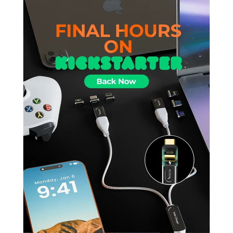 Final countdown ⏳: Volta Max Lite - World's first dual magnetic charging cable ends soon ⏳