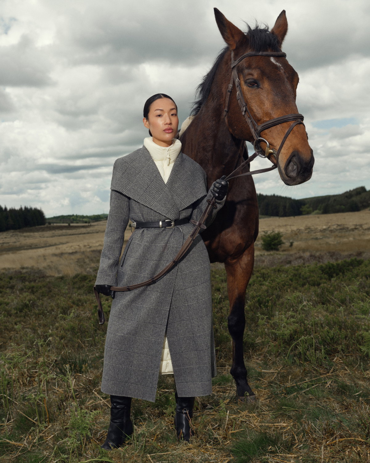 MAI Double-face wool wrap coat