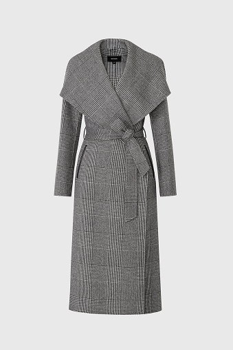 MAI Double-face wool wrap coat