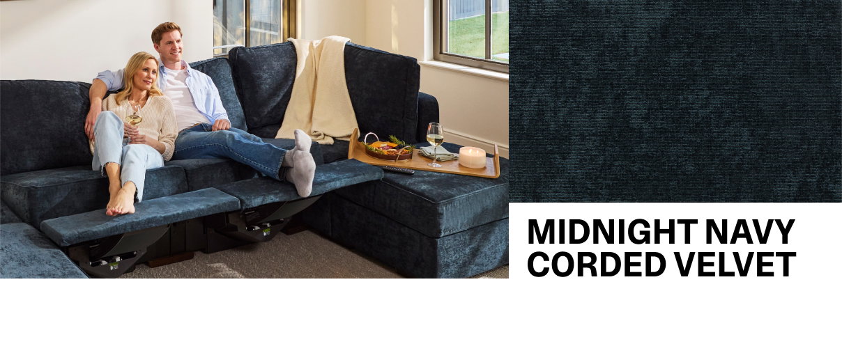MIDNIGHT NAVY CORDED VELVET