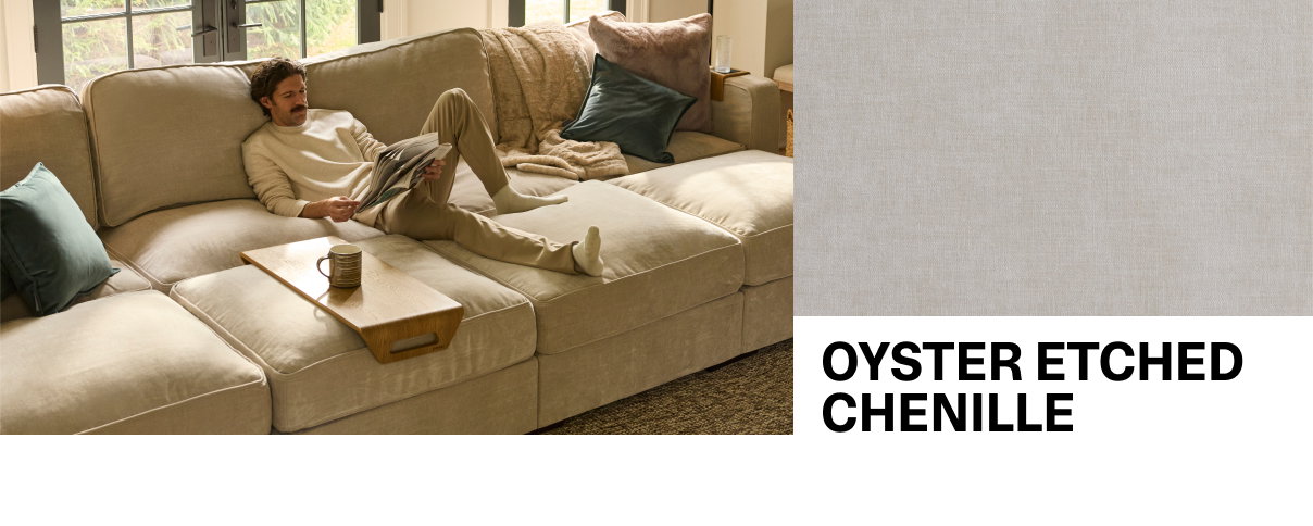 OYSTER ETCHED CHENILLE