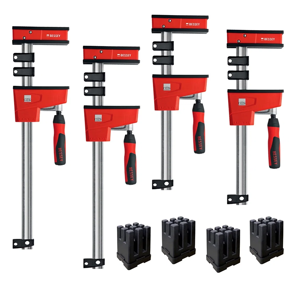 Bessey REVOlution Parallel Clamp/Framing Kit with (2) 24'', (2) 40'' and KP Blocks