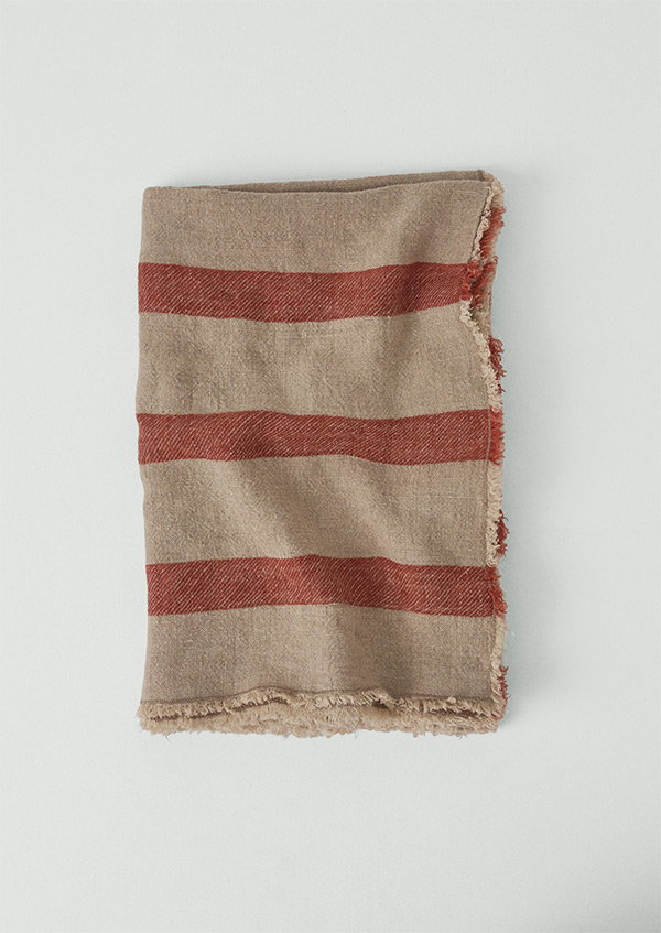 Stripe Linen Throw