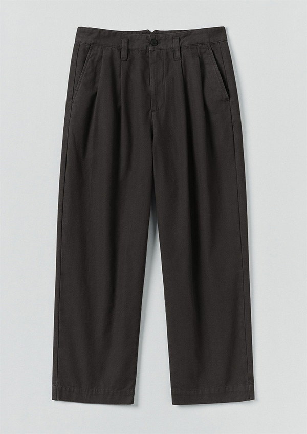 Bill Cotton Canvas Wide Leg Trousers