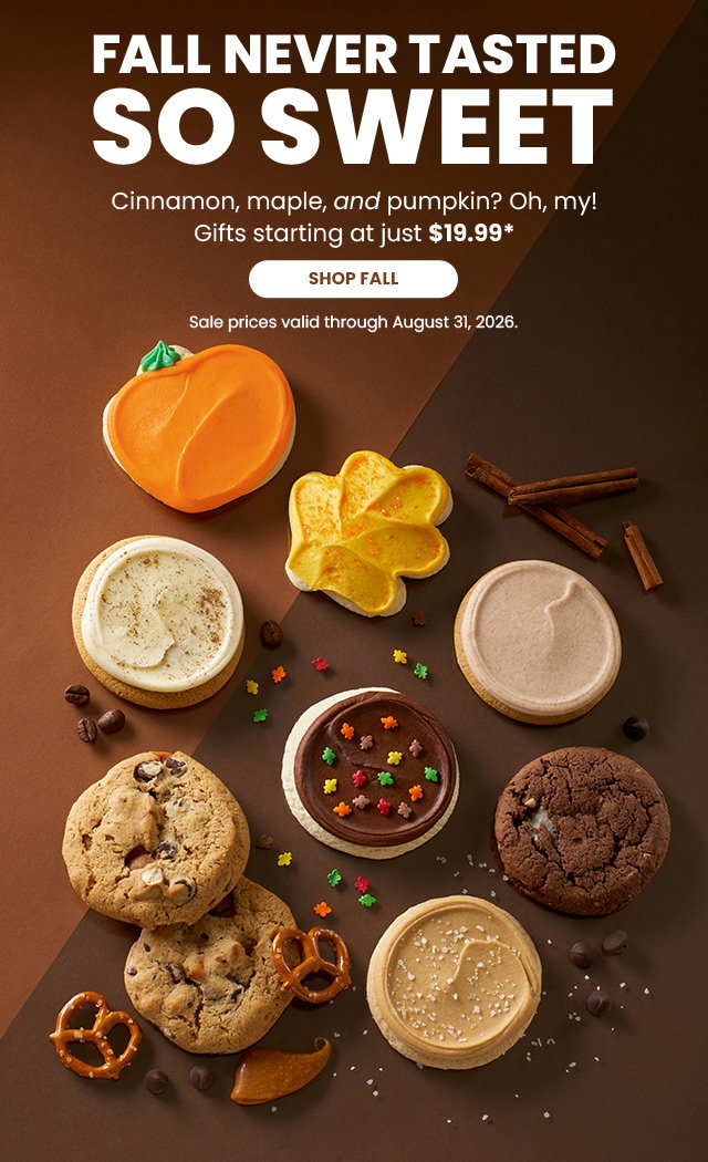 Fall Never Tasted So Sweet - Cinnamon, maple, and pumpkin? Oh, my! Gifts starting at just $19.99