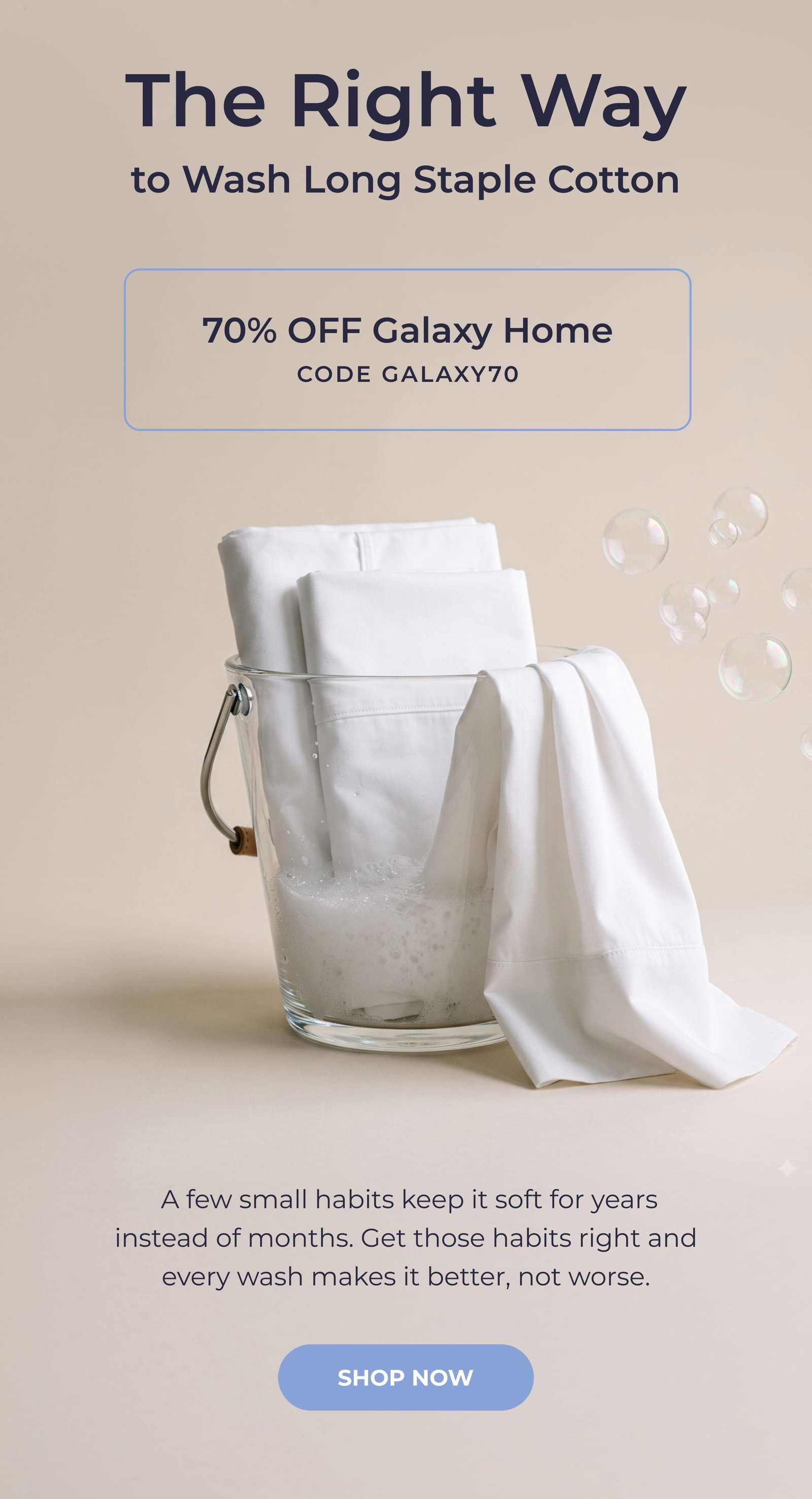 The Right Way to Wash Long Staple Cotton