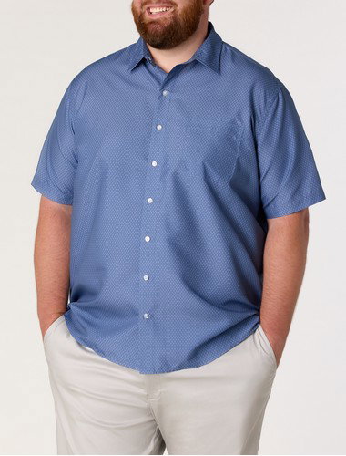 Microfiber Circle Print Sport Shirt