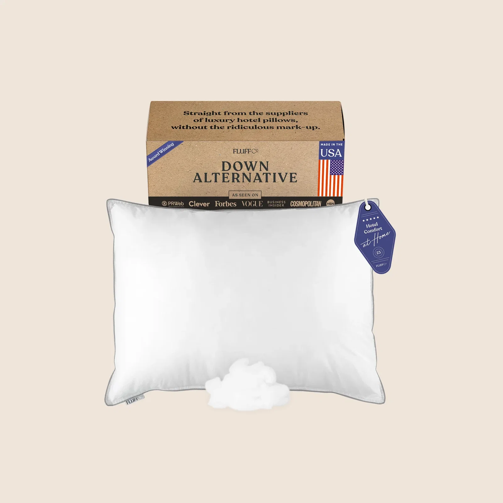 An image for FluffCo | Hotel Comfort in this email
