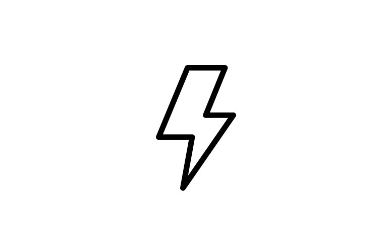 Lightning bolt icon.