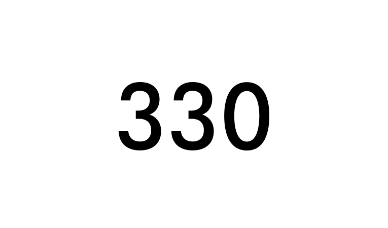 Text reading 330.