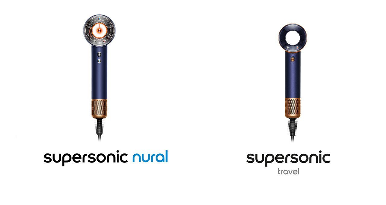 Dyson Supersonic Nural and Travel hair dryers.