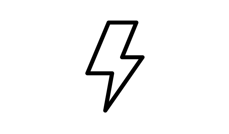 Lightning bolt icon.