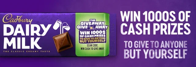 Win 1000s of cash prizes to give to anyone but yourself