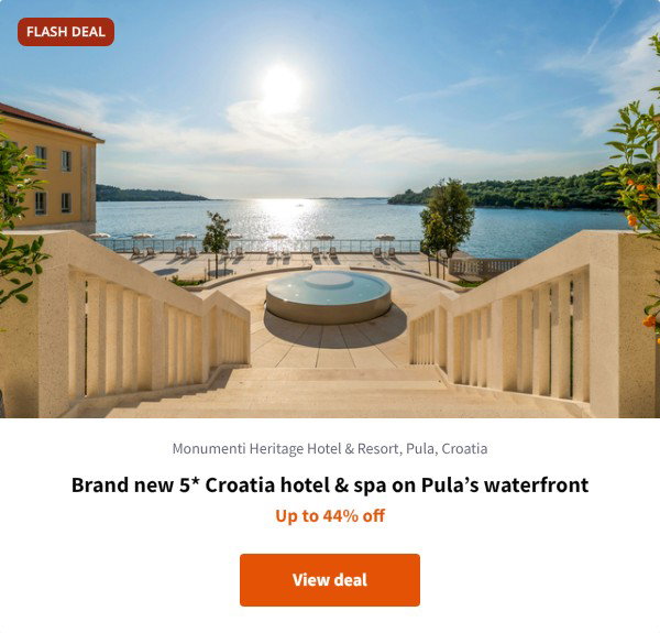 Brand new 5* Croatia hotel & spa on Pula%27s waterfront
