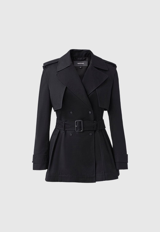 ADVA Mid-Length Buckled Belt Trench