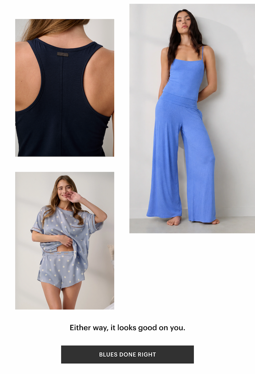various blue styles 