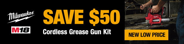 Milwaukee Save $50 on Cordless Grease Gun Kit