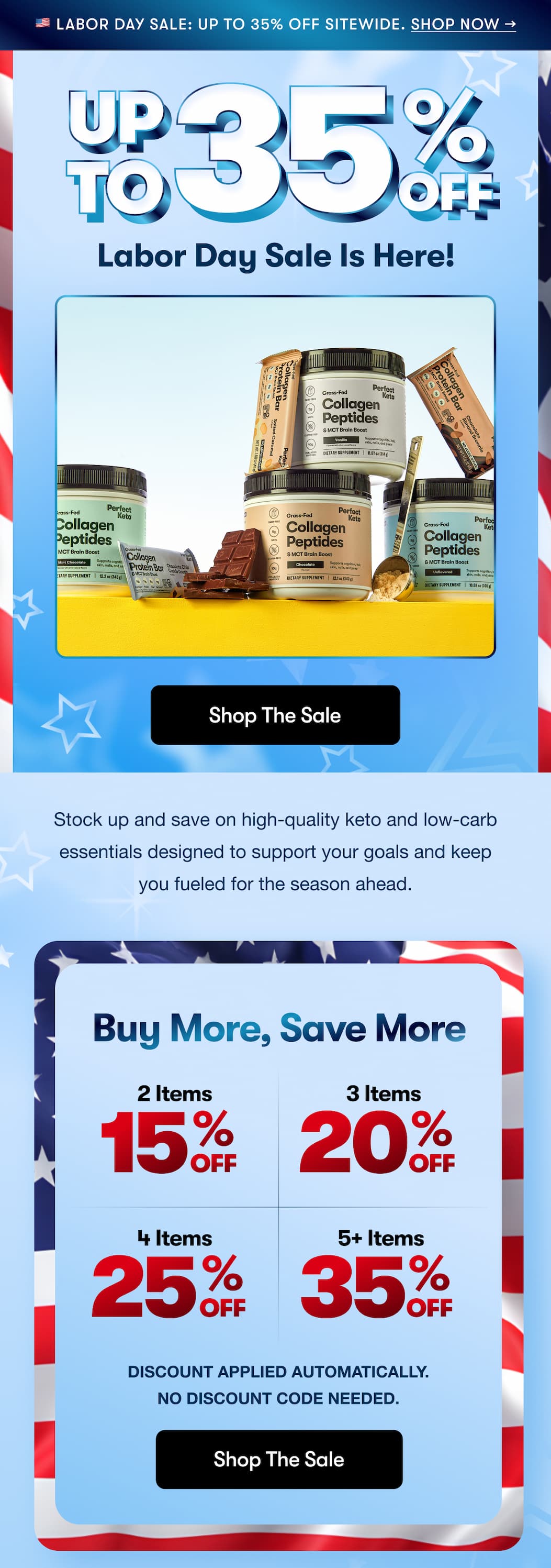Up to 35% Labor Day Sale